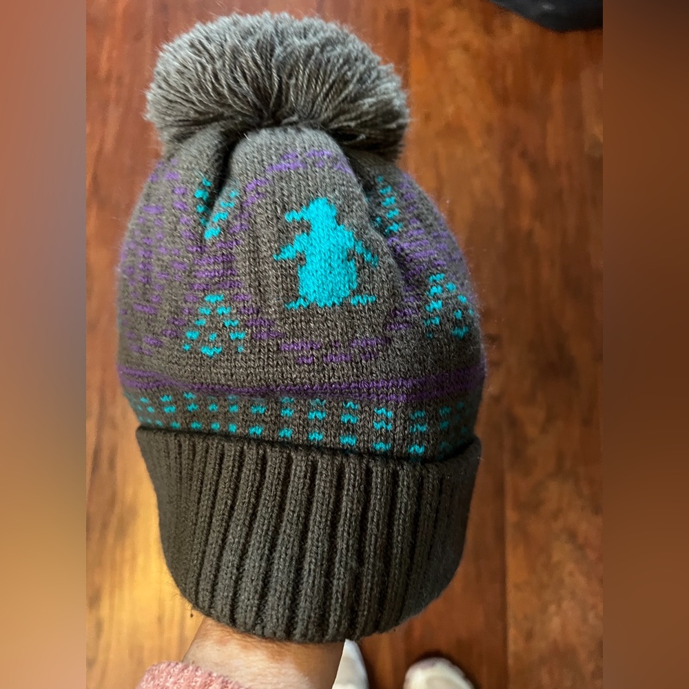 Preowned Original Penguin by Munsingwear beanie, one size fits all.